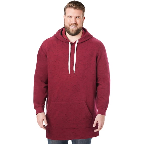 KingSize Men's Big & Tall Fleece Longer-Length Pullover Hoodie