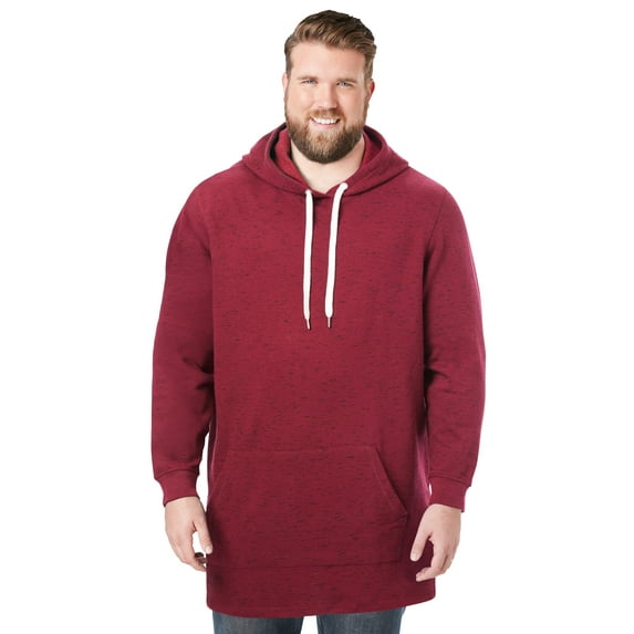 KingSize Men's Big & Tall Fleece Longer-Length Pullover Hoodie