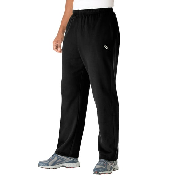 KingSize Men's Big & Tall  Fleece Open Bottom PantsKs Sport
