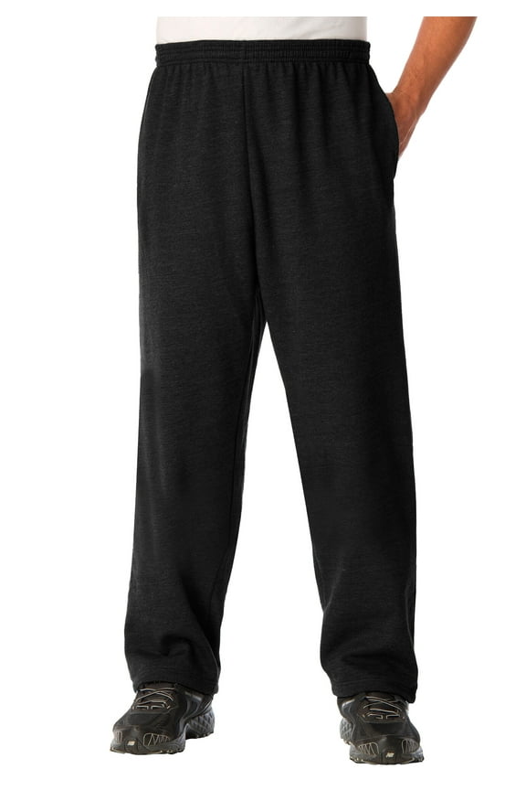 Men's Big & Tall Fleece Open-Bottom Sweatpants