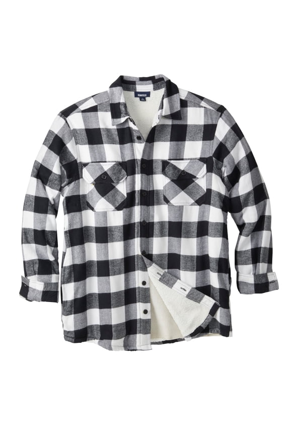 Men's Big & Tall Fleece Sherpa Shirt Jacket