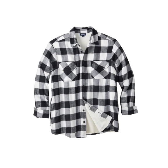 KingSize Men's Big & Tall Fleece Sherpa Shirt Jacket