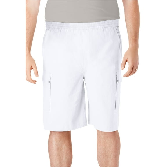 KingSize Men's Big & Tall Full Elastic Waist Gauze Cargo Shorts