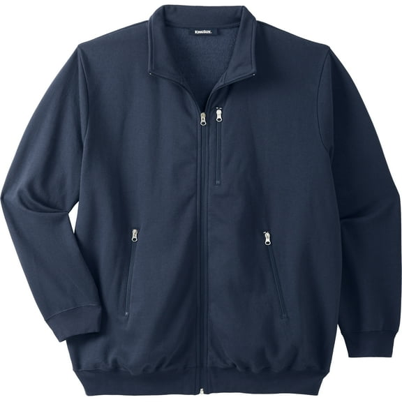 KingSize Men's Big & Tall Full-Zip Fleece Jacket