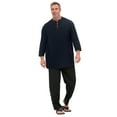thumbnail image 1 of KingSize Men's Big & Tall Gauze Lace-Up Shirt, 1 of 6