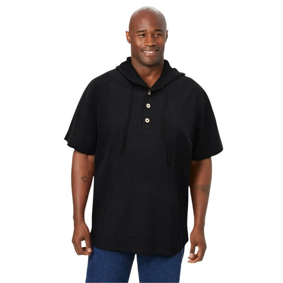KingSize Men's Big & Tall Gauze Short-Sleeve Hoodie