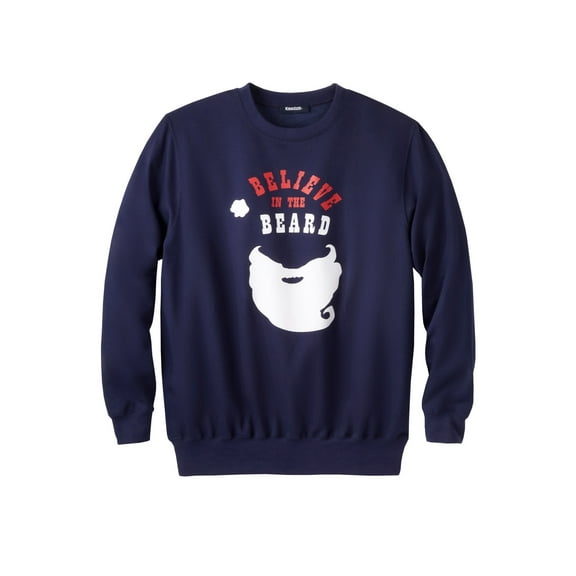 KingSize Men's Big & Tall Graphic Fleece Sweatshirt