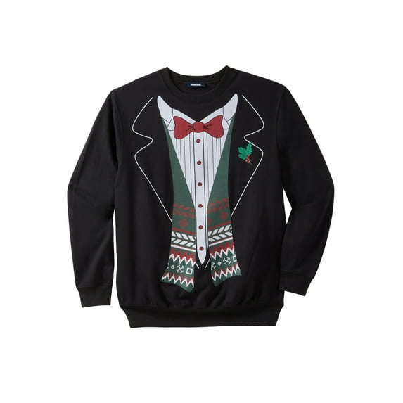 KingSize Men's Big & Tall Graphic Fleece Sweatshirt