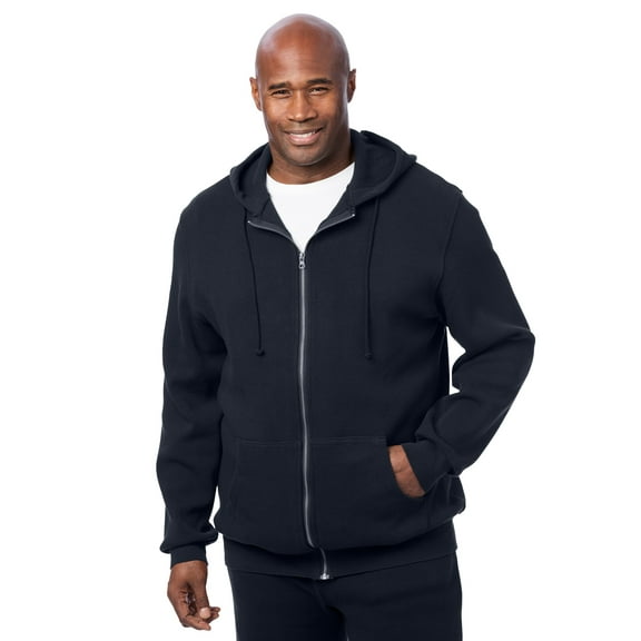 KingSize Men's Big & Tall Heavyweight Double Knit Zip Hoodie