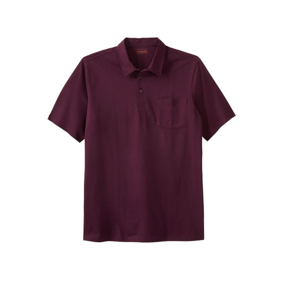 KingSize Men's Big & Tall Heavyweight Jersey Polo Shirt