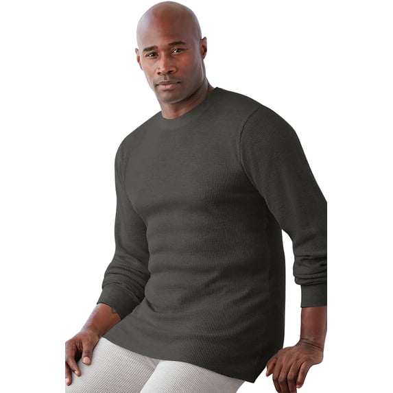 KingSize Men's Big & Tall Heavyweight Thermal V-Neck Underwear Shirt