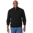 thumbnail image 1 of KingSize Men's Big & Tall Henley Shaker Sweater, 1 of 5
