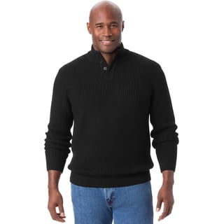 KingSize Men's Big & Tall Henley Shaker Sweater