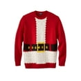 thumbnail image 1 of KingSize Men's Big & Tall Holiday Crewneck Sweater, 1 of 2