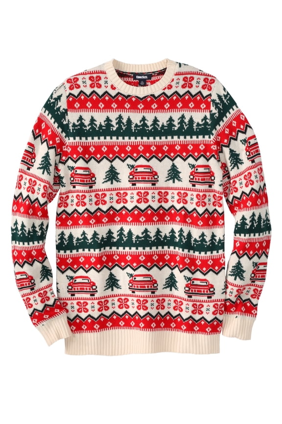 Men's Big & Tall Holiday Crewneck Sweater