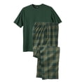 thumbnail image 1 of KingSize Men's Big & Tall Jersey Knit Plaid Pajama Set, 1 of 2