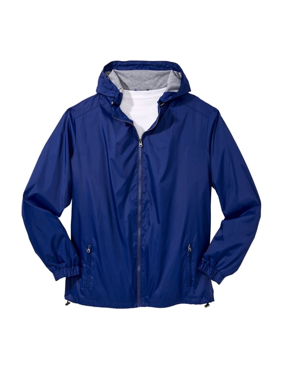 Men's Big & Tall Jersey-Lined Windbreaker