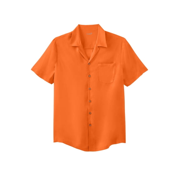 KingSize Men's Big & Tall Solid Camp Shirt