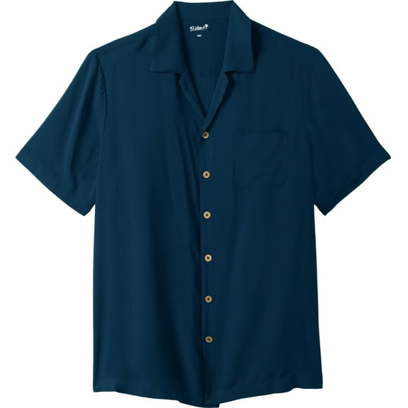 KingSize Men's Big & Tall Solid Camp Shirt