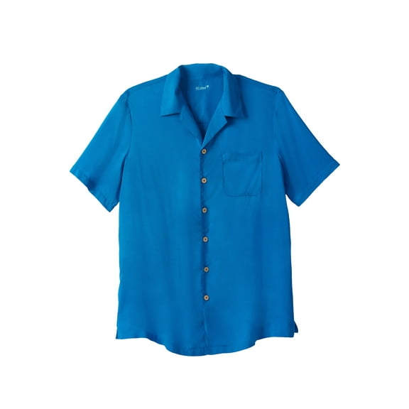 KingSize Men's Big & Tall Solid Camp Shirt