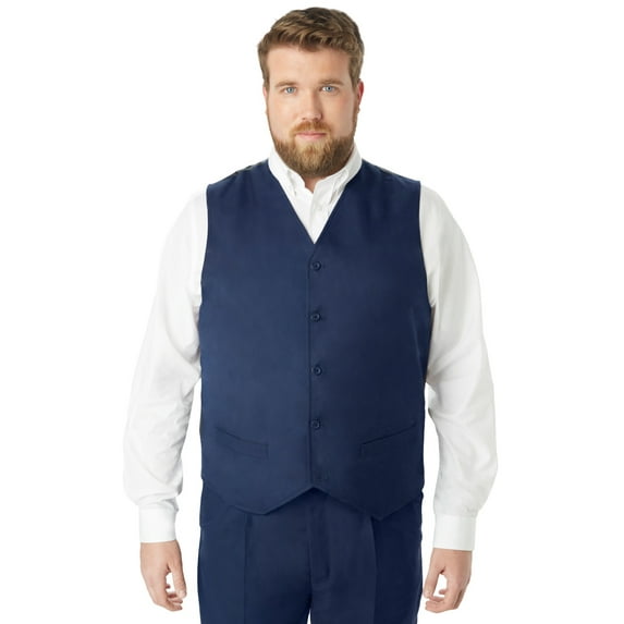 KingSize Men's Big & Tall KS Signature Collection Easy Movement 5-Button Suit Vest