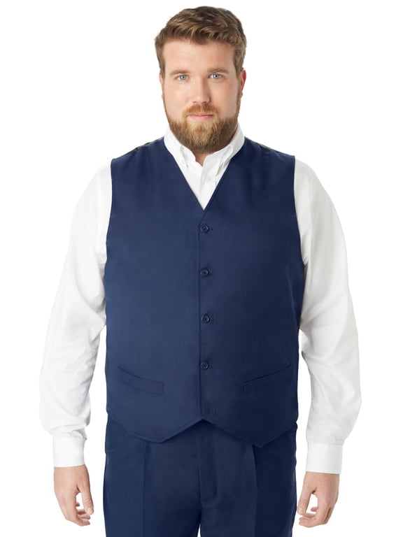 Men's Big & Tall KS Signature Collection Easy Movement 5-Button Suit Vest