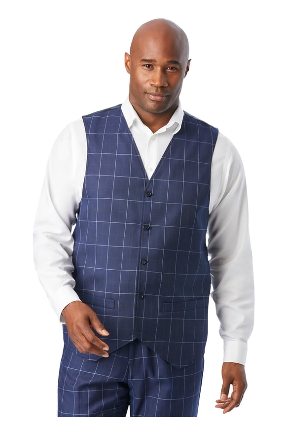 Men's Big & Tall KS Signature Collection Easy Movement 5-Button Suit Vest