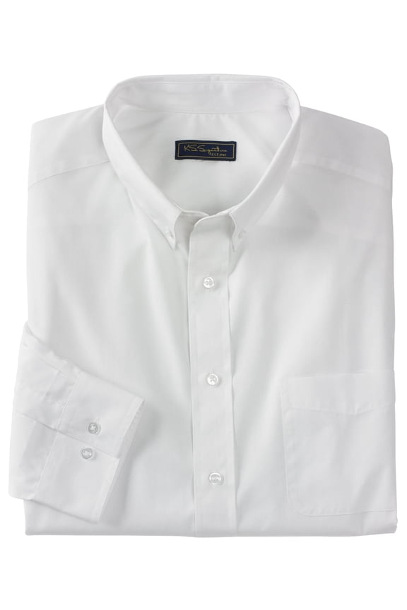 Men's Big & Tall Wrinkle-Free Button-Down Collar Dress Shirt