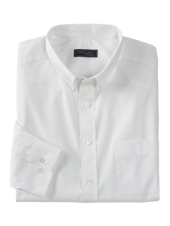 Men's Big & Tall Wrinkle-Free Button-Down Collar Dress Shirt