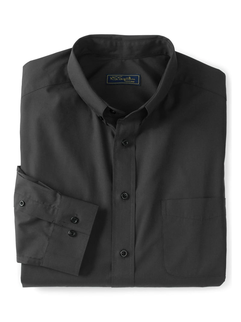 king size dress shirts Kingsize Men's Big & Tall Wrinkle-Free Short-Sleeve Dress Shirt, Size: Big