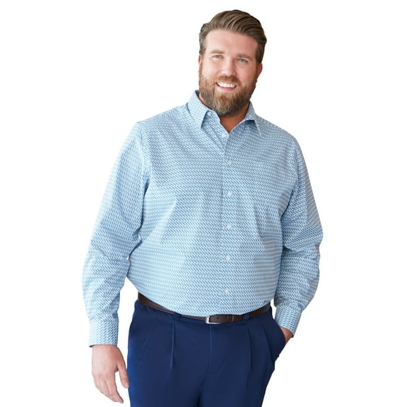 KingSize Men's Big & Tall Wrinkle-Free Long-Sleeve Dress Shirt