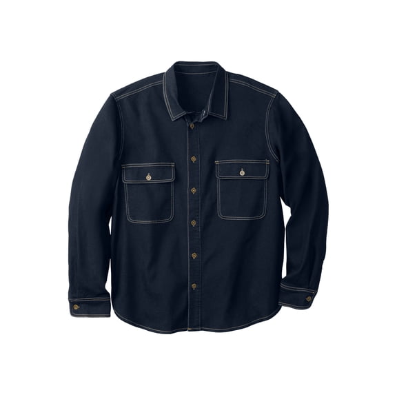 KingSize Men's Big & Tall Knit Denim Shirt