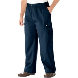Falcon Bay Men's Big and Tall Fleece Cargo Pants Casual Baggy