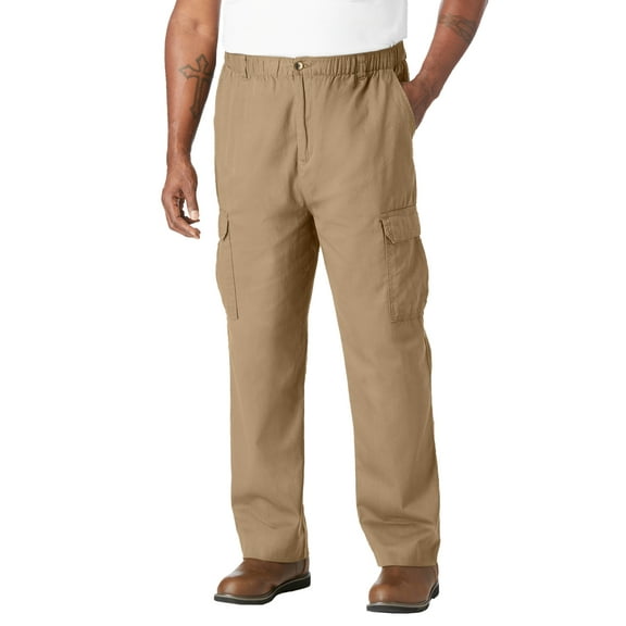 KingSize Men's Big & Tall Knockarounds Full-Elastic Waist Cargo Pants