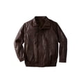 thumbnail image 1 of KingSize Men's Big & Tall Leather Bomber Jacket, 1 of 5