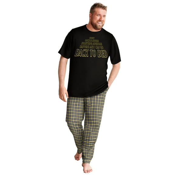 KingSize Men's Big & Tall Lightweight Cotton Novelty PJ Set