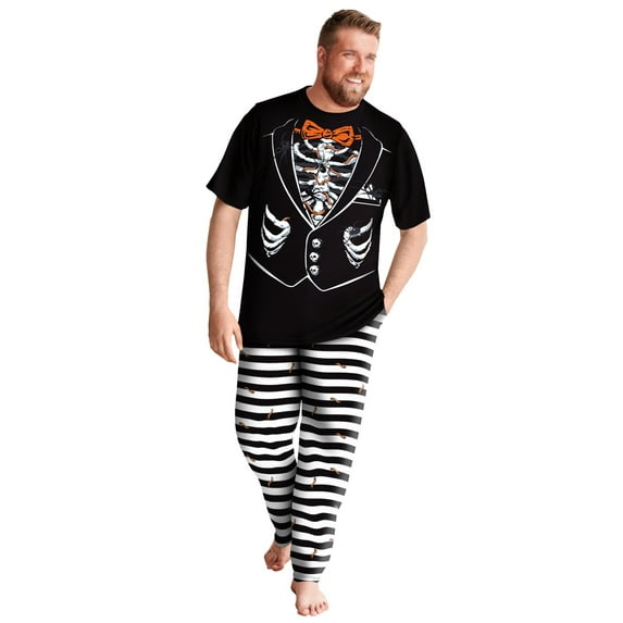 KingSize Men's Big & Tall Lightweight Cotton Novelty PJ Set