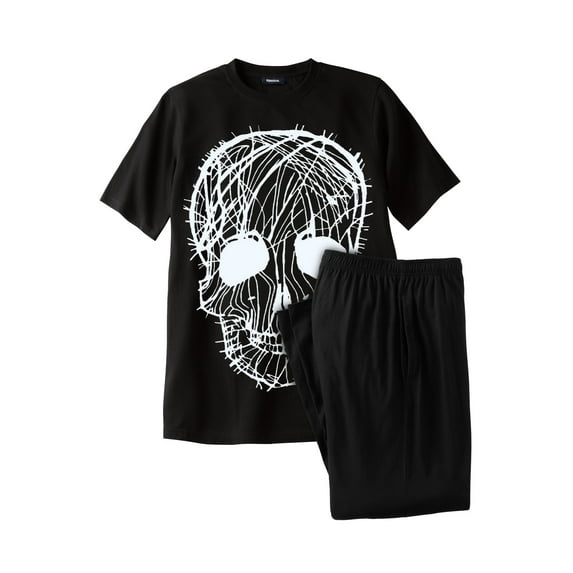 KingSize Men's Big & Tall Lightweight Cotton Novelty PJ Set