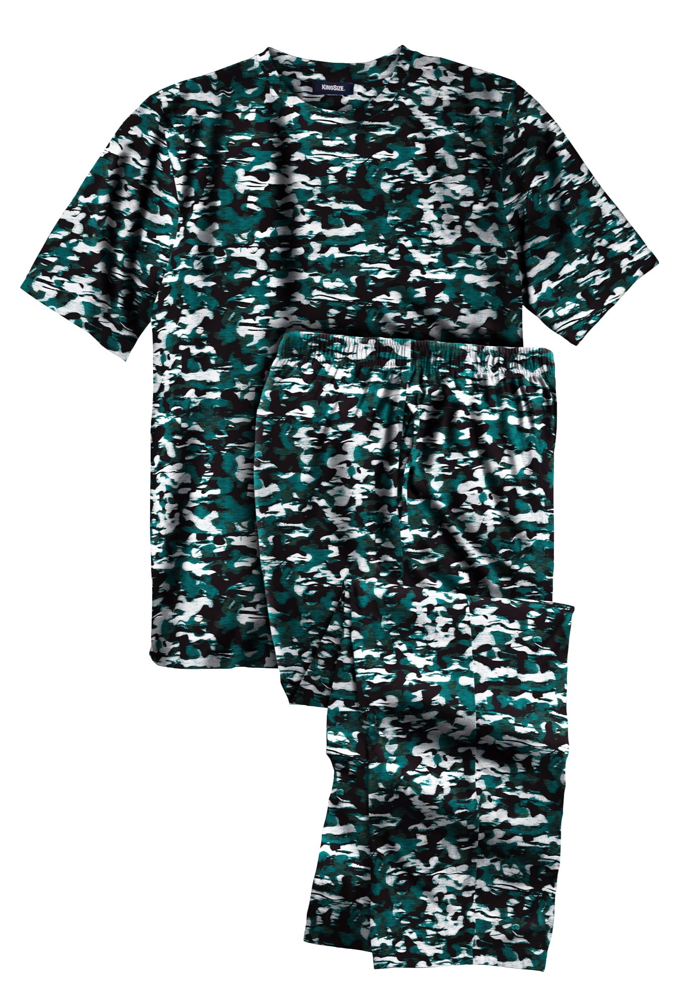 KingSize Men s Big Tall Lightweight Cotton Novelty PJ Set Walmart