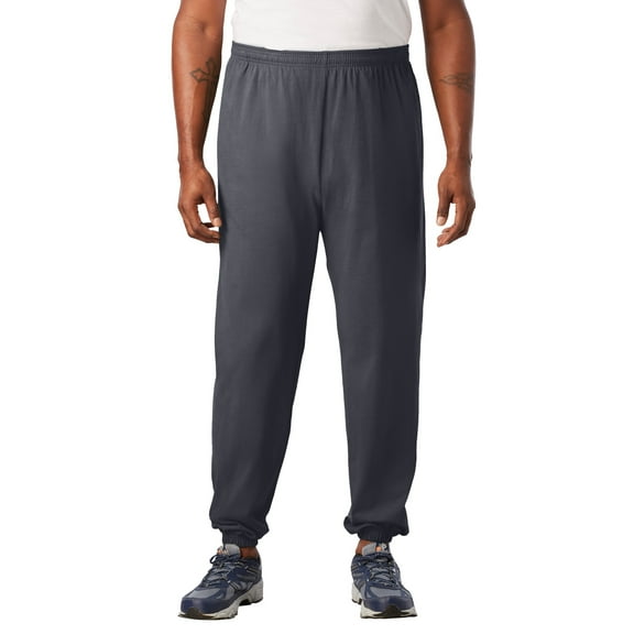 KingSize Men's Big & Tall Lightweight Jersey Elastic Cuff Sweatpants