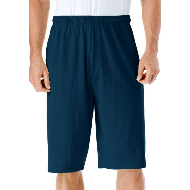 KingSize Men's Big & Tall Lightweight Extra Long Jersey Shorts