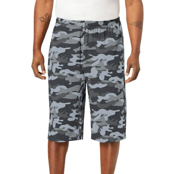 KingSize Men's Big & Tall Lightweight Extra Long Jersey Shorts