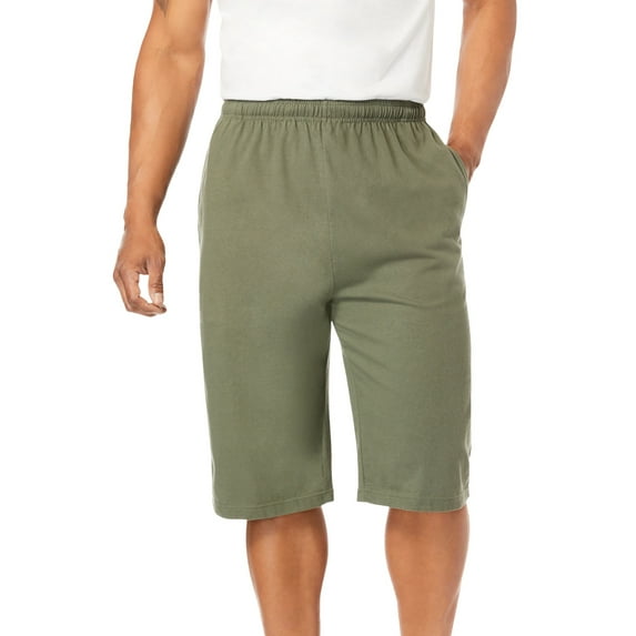 KingSize Men's Big & Tall Lightweight Longer Length Jersey Shorts