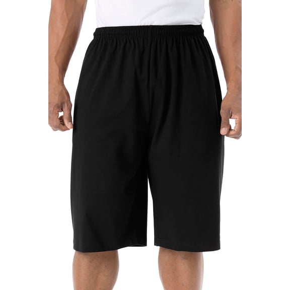KingSize Men's Big & Tall Lightweight Longer Length Jersey Shorts