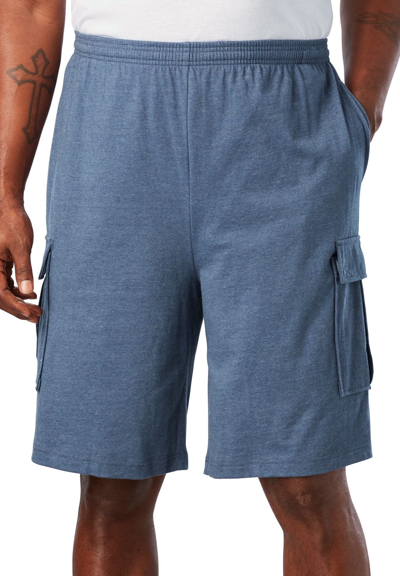 KingSize Men's Big & Tall Lightweight Jersey Cargo Shorts