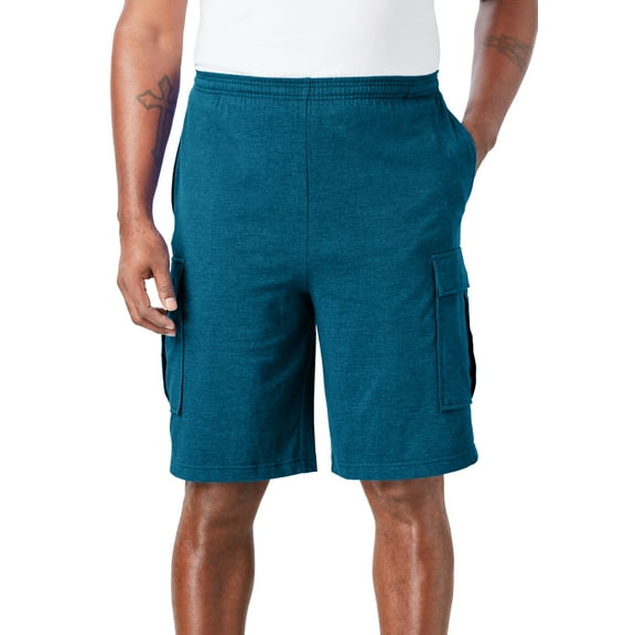 KingSize Men's Big & Tall Lightweight Jersey Cargo Shorts