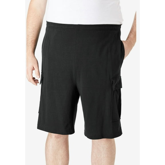KingSize Men's Big & Tall Lightweight Jersey Cargo Shorts