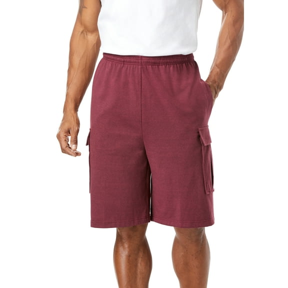 KingSize Men's Big & Tall Lightweight Jersey Cargo Shorts