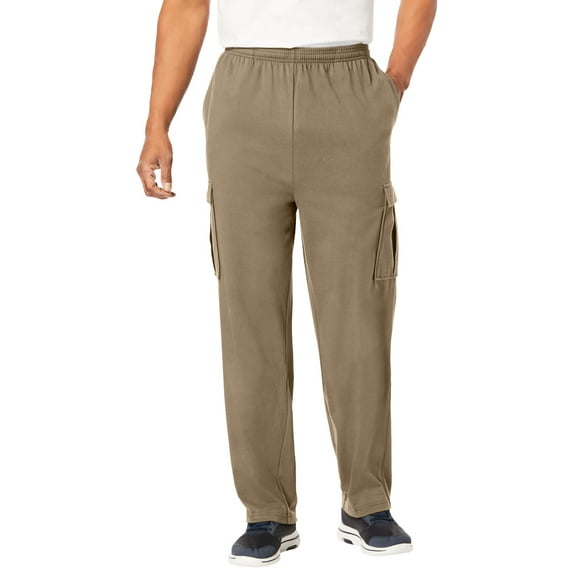 KingSize Men's Big & Tall Lightweight Jersey Cargo Sweatpants