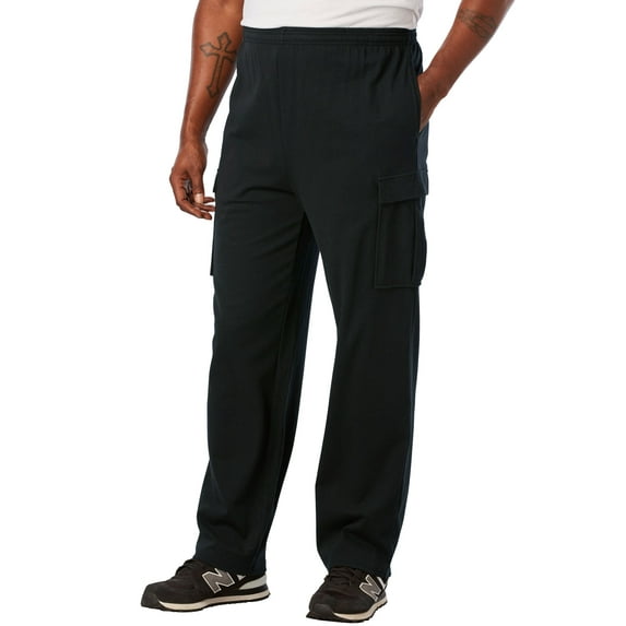 KingSize Men's Big & Tall Lightweight Jersey Cargo Sweatpants